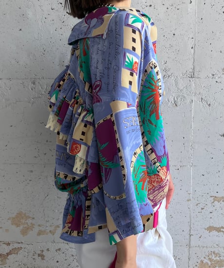 remake frill colorful shirt