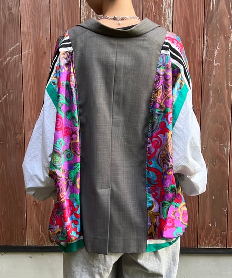 remake colorful tailored jacket