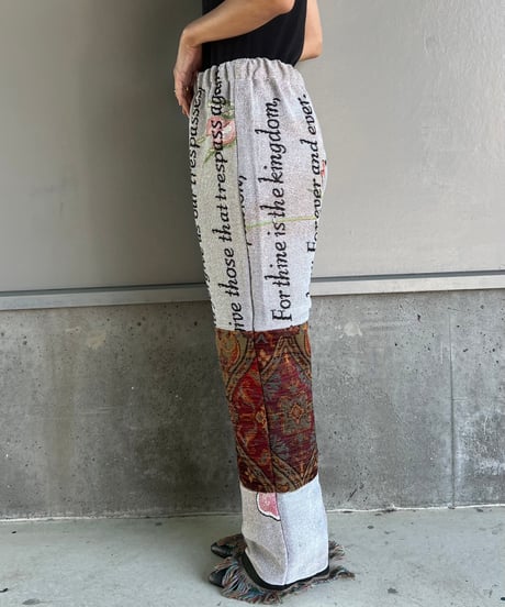 remake rug fringe pants