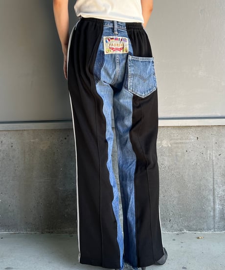 remake sporty  docking denim pants