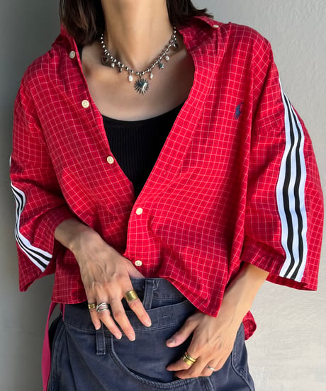 remake frill half shirt