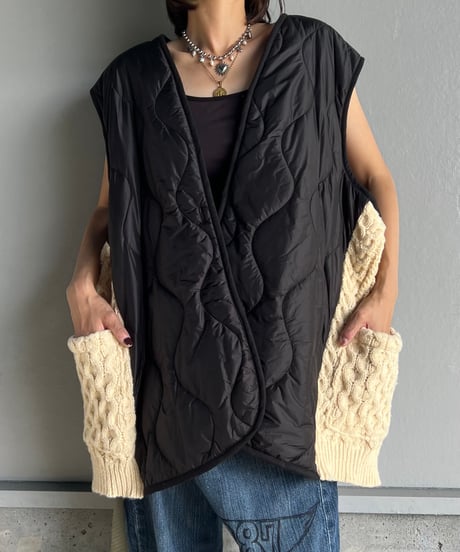 remake quilting knit vest
