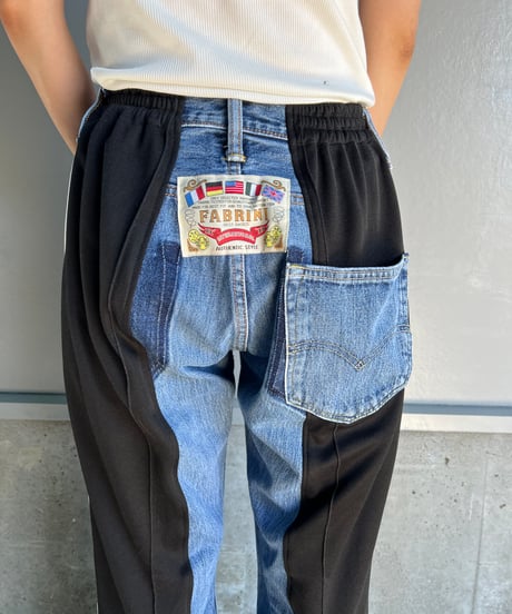 remake sporty  docking denim pants