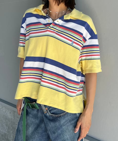 remake frill polo shirt A