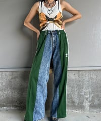 remake sporty  docking denim pants