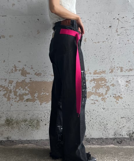 remake differences message denim pants