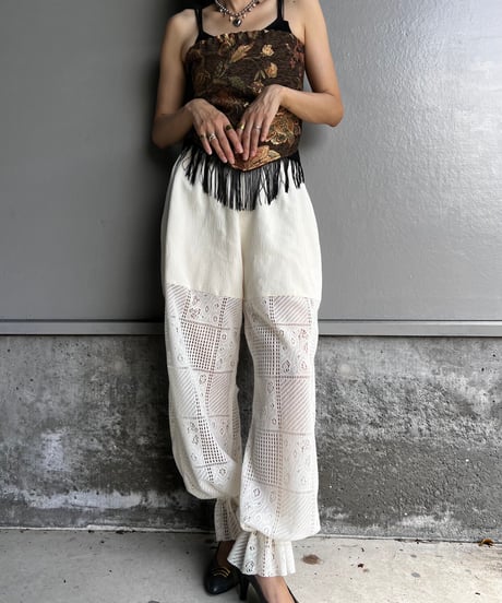 lace jogger pants