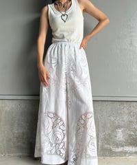 remake vintage lace wide pants E