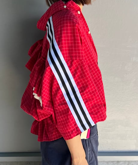 remake frill half shirt