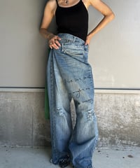 remake differences message denim pants