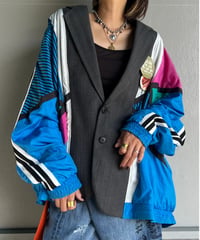 remake colorful tailored jacket