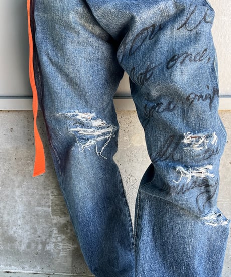 remake differences message denim pants