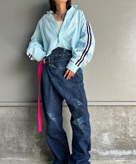 remake frill  line shirt
