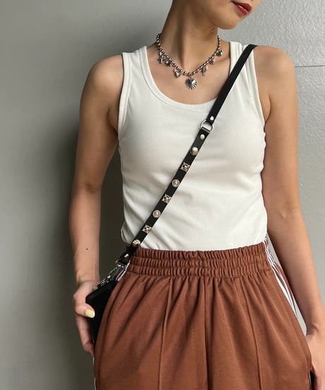 studs leather shoulder belt