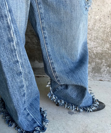 remake differences message denim pants
