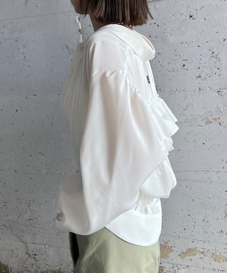 remake chiffon frill shirt
