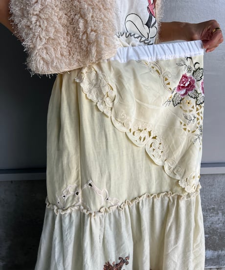remake embroidery skirt C