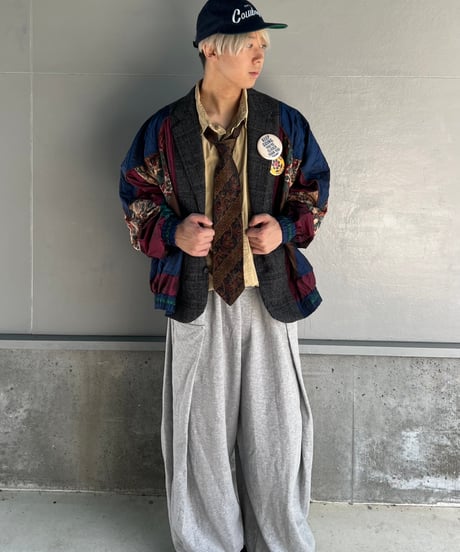 remake dark flower tailored jacket