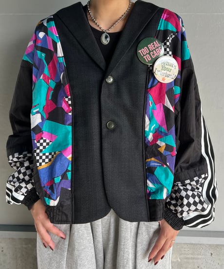 remake colorful tailored jacket