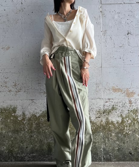 remake chiffon frill shirt
