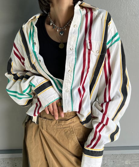 remake frill colorful  shirt