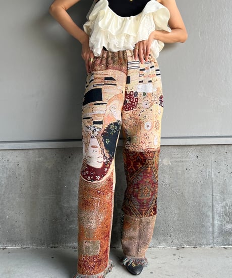 remake rug fringe pants