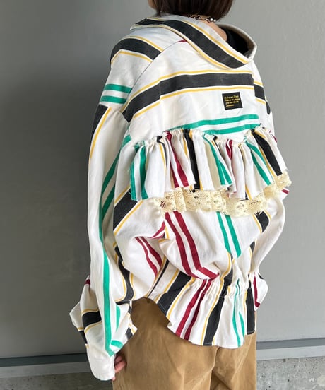 remake frill colorful  shirt