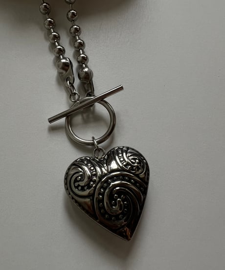 lock heart stainless necklace
