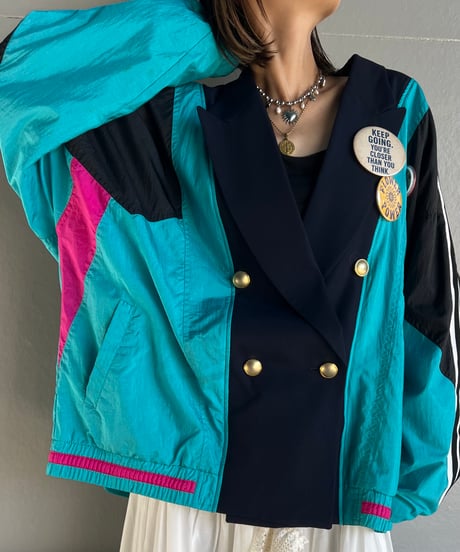 remake  colorful tailored jaket A