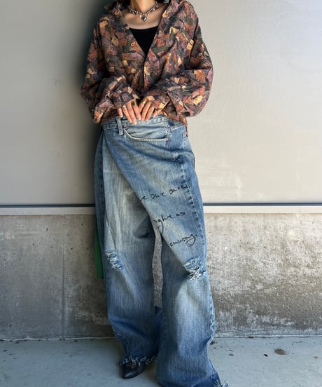 remake frill colorful shirt