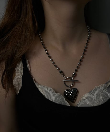 lock heart stainless necklace