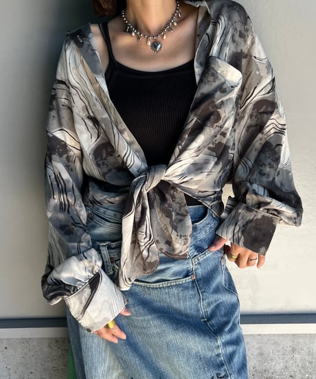 remake frill colorful shirt