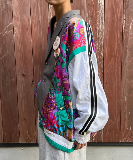 remake colorful tailored jacket
