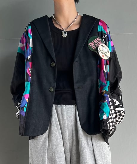 remake colorful tailored jacket