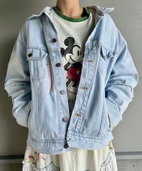 remake damage unique denim jacket
