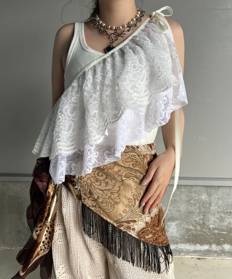sweet veil -layered lace accessory-
