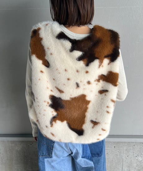 remake militaryfur vest