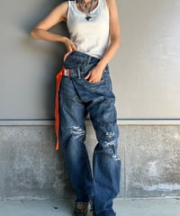 remake differences message denim pants