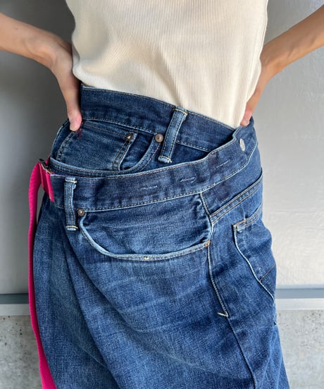remake differences message denim pants