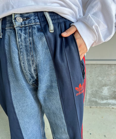 remake sporty  docking denim pants
