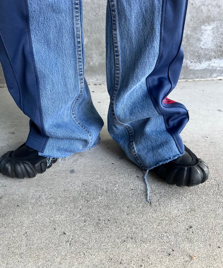 remake sporty  docking denim pants