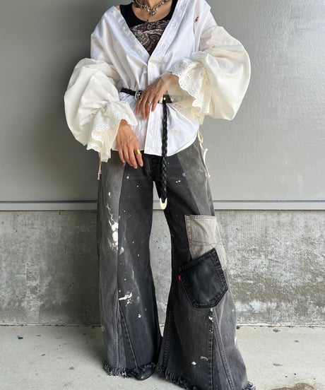 remake balloon sleeve shirt A