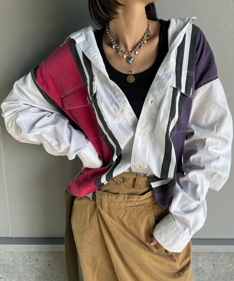 remake frill colorful  shirt