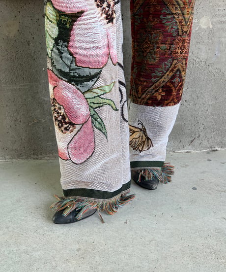 remake rug fringe pants
