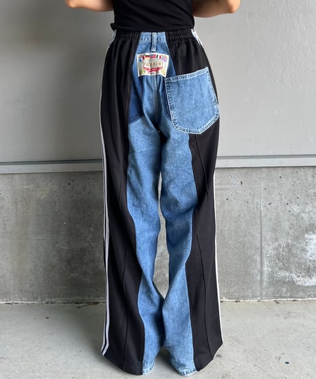 remake sporty  docking denim pants