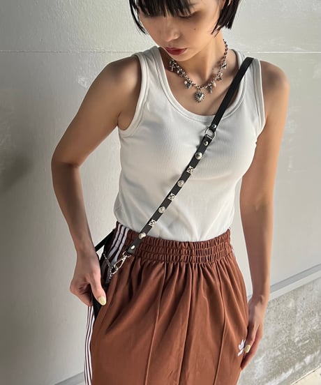 studs leather shoulder belt