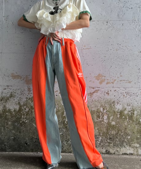 remake sporty  docking denim pants