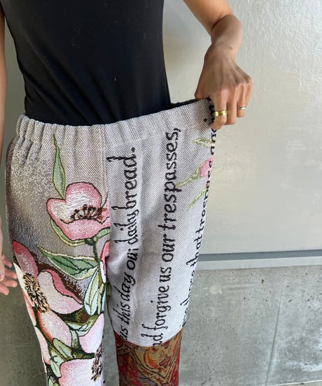 remake rug fringe pants