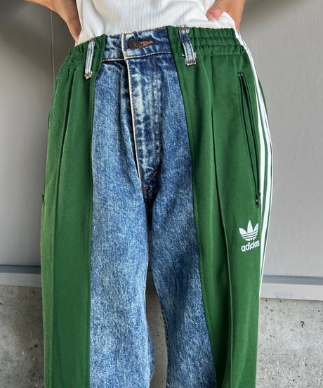 remake sporty  docking denim pants