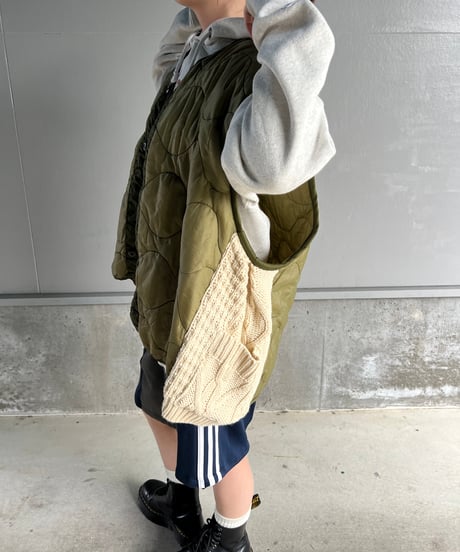 remake quilting knit vest